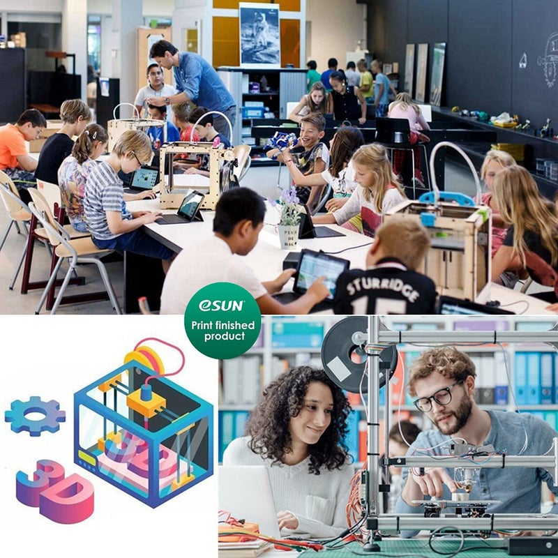 eSUN PETG Filament 1.75mm, 3D Printer Filament PETG, Dimensional Accuracy +/- 0.05mm, 1KG Spool (2.2 LBS) 3D Printing Filament for 3D Printers, Natural - Image 4